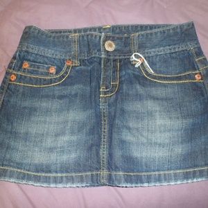 American Eagle Distressed Denim Mini Skirt Sz 0
